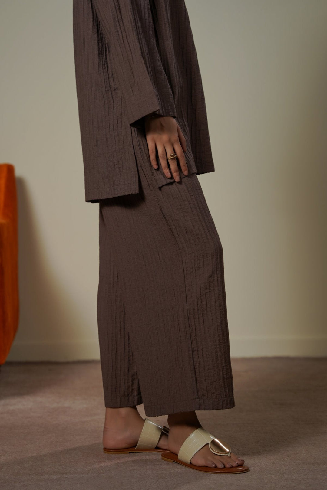 MOCHA SABLE EASY PANTS