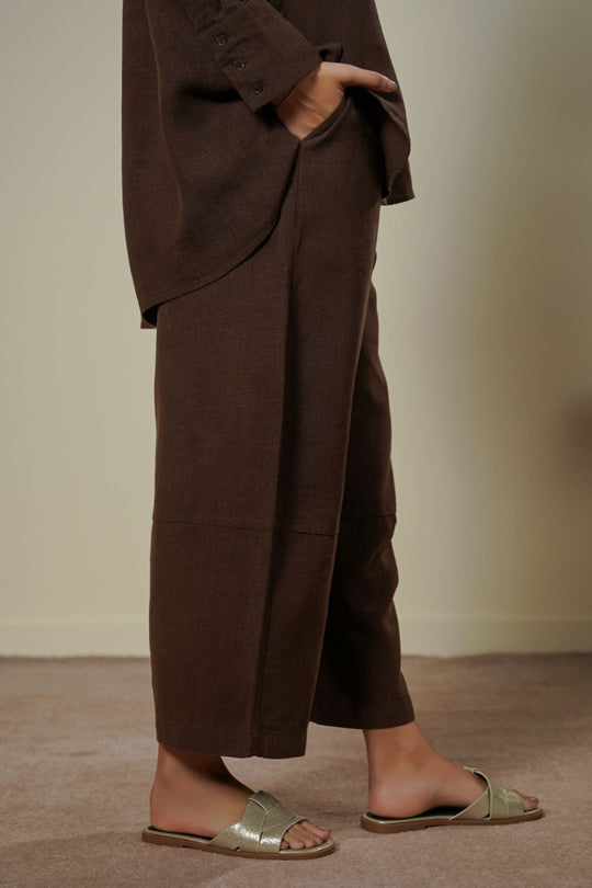 COFFEE PLANT FIBER COCOON PANTS