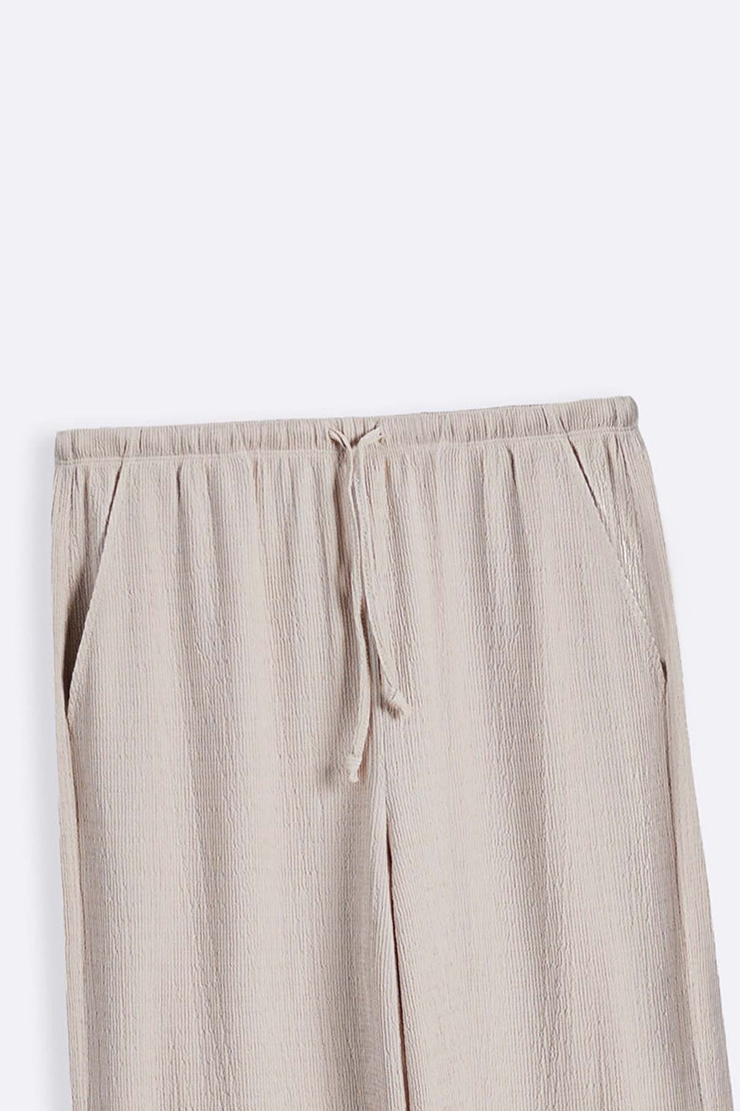 OAT WHITE BASIC STRAIGHT PANTS