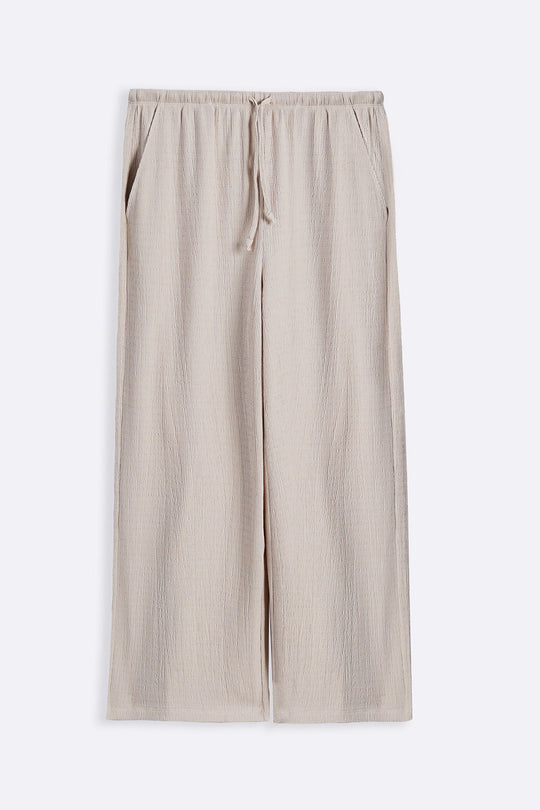 OAT WHITE BASIC STRAIGHT PANTS