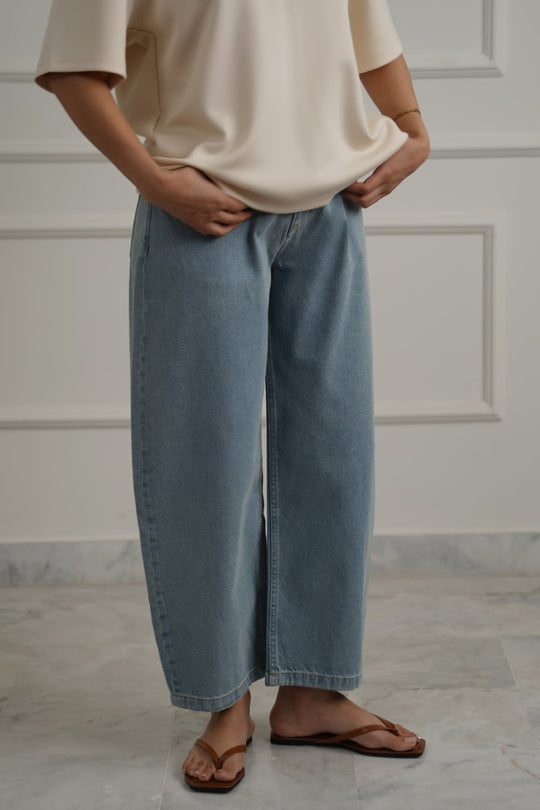 HIGH WAIST COCOON JEANS
