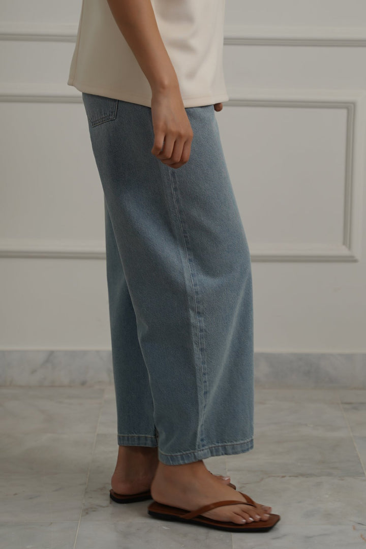 HIGH WAIST COCOON JEANS
