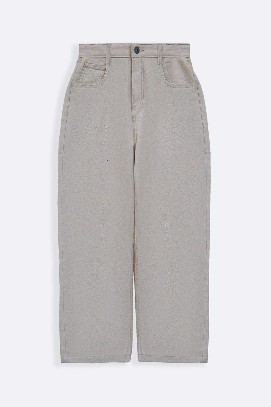 ECRU HIGH WAIST COCOON JEANS