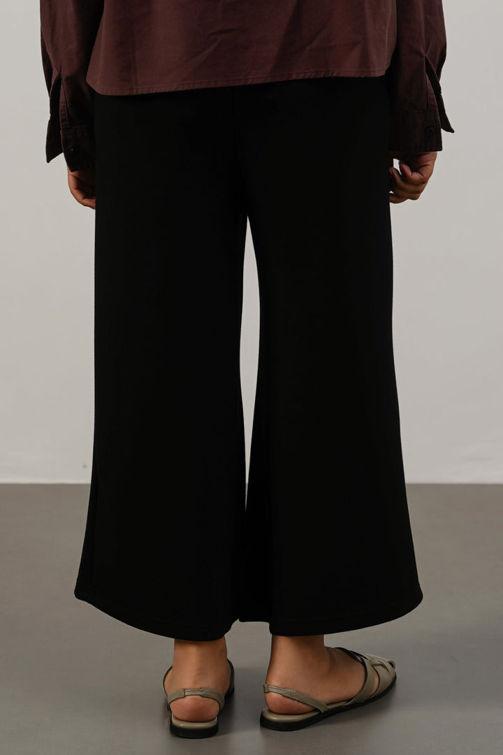 CROPPED WIDE-LEG PANTS