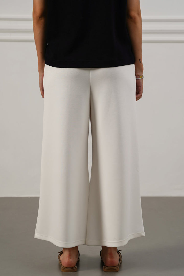CROPPED WIDE-LEG PANTS