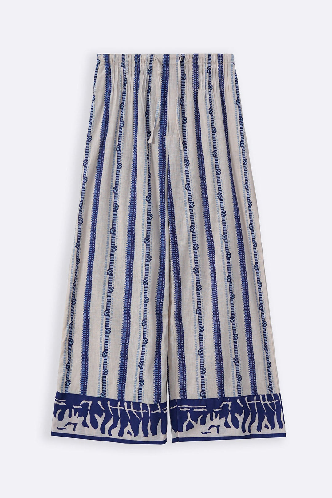 ECRU SARDINE PINTUCK PANTS