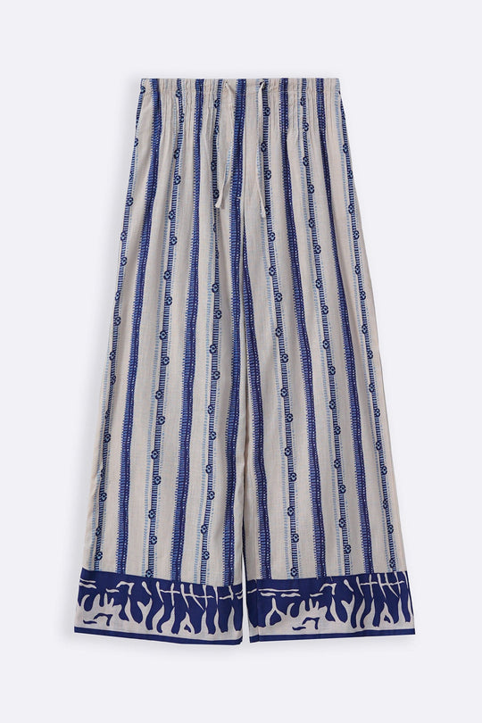 ECRU SARDINE PINTUCK PANTS