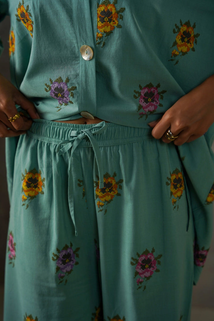 AQUA LOVE PANSY CULOTTES