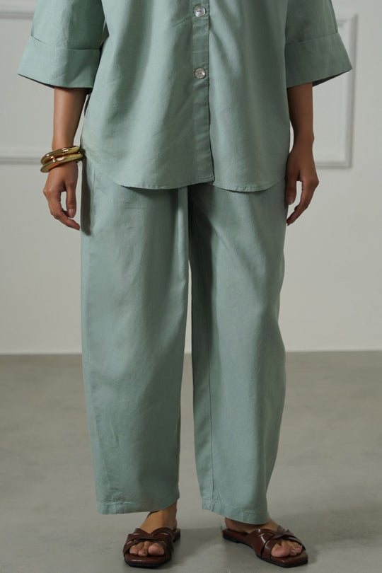 AQUA LYOCELL LINEN EASE PANTS