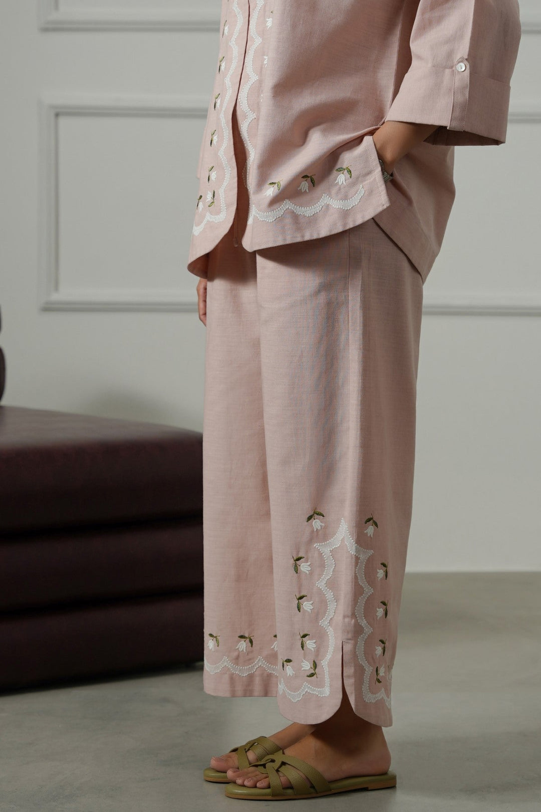 PINK BELL FLORAL CULOTTES