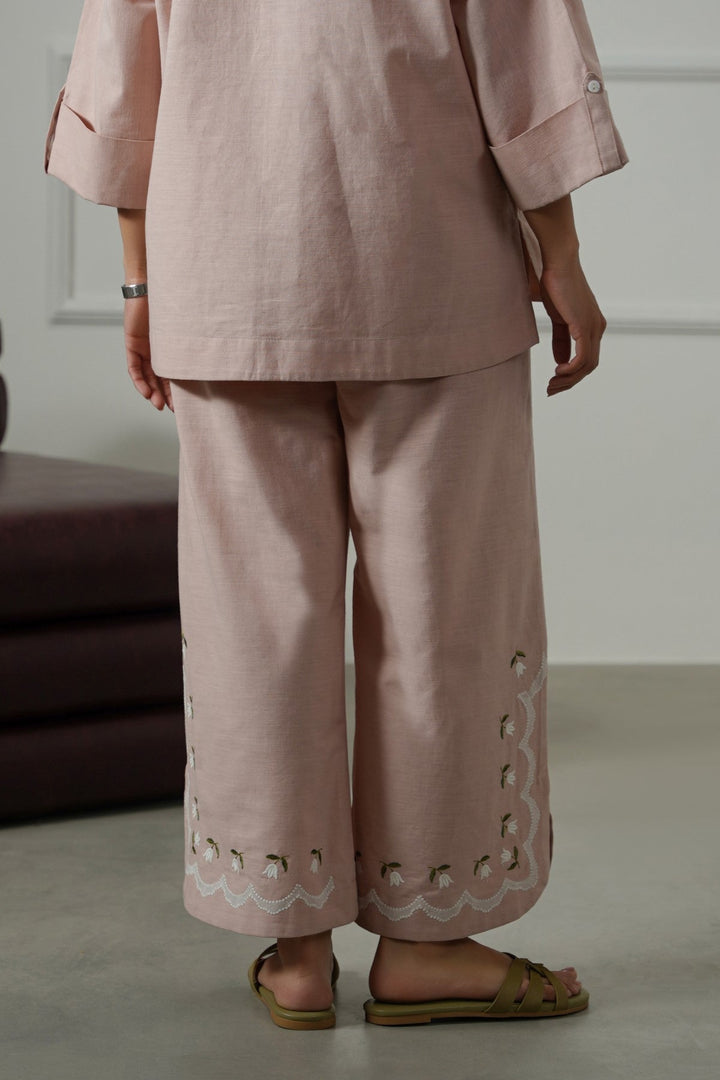 PINK BELL FLORAL CULOTTES