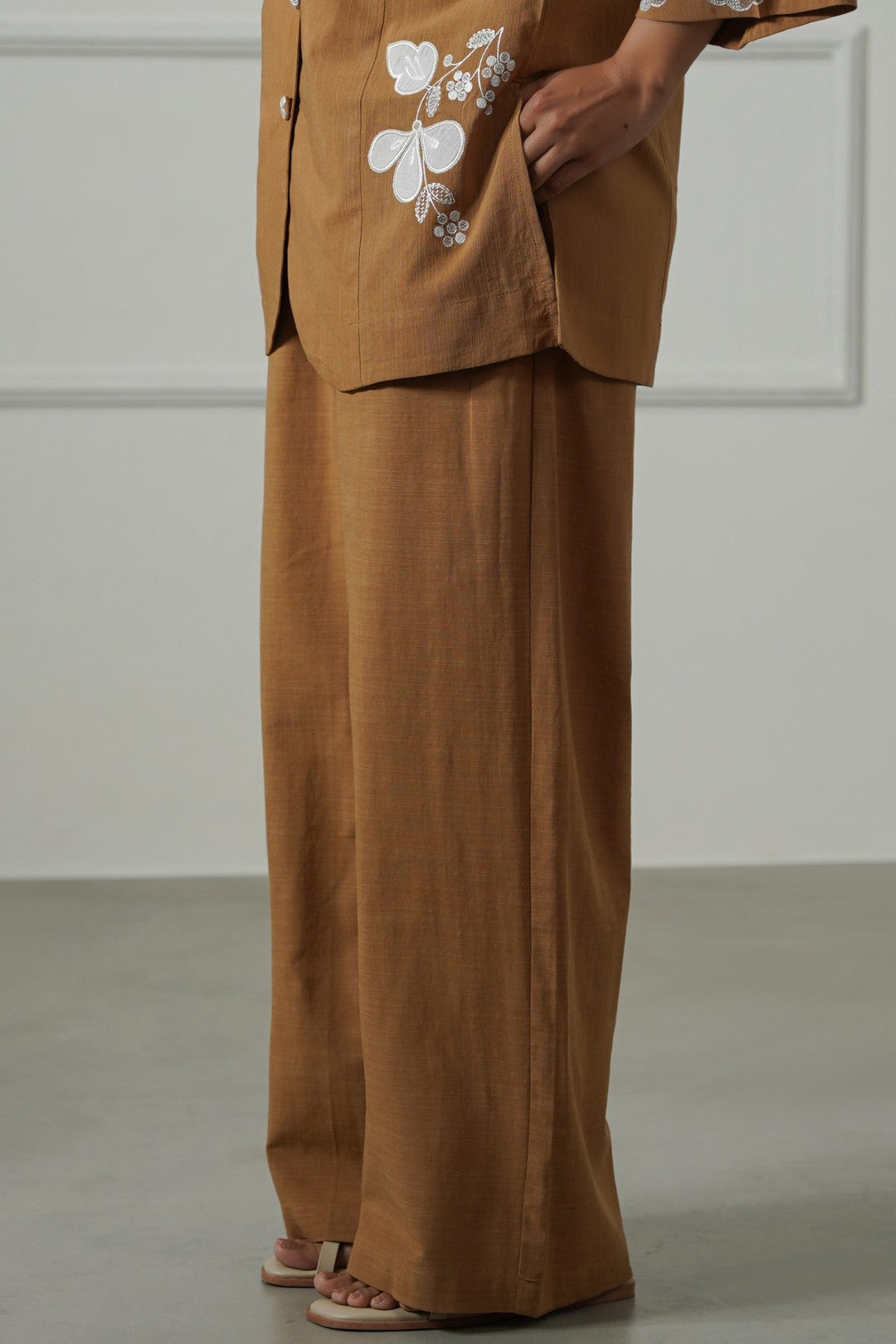 OCHRE BROWN EVERYDAY STRAIGHT PANTS