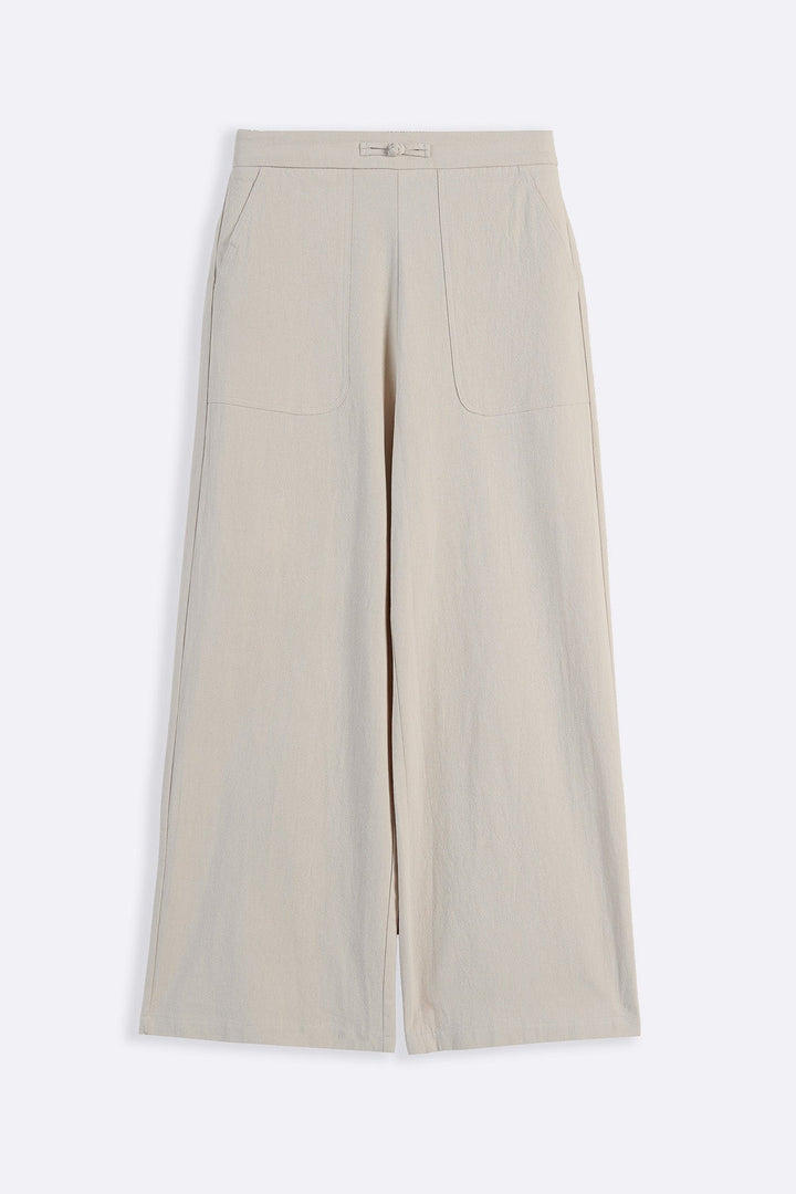 OATMEAL ORGANIC COTTON PANTS