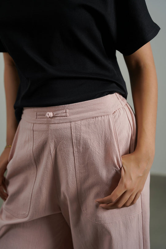 PINK ORGANIC COTTON PANTS