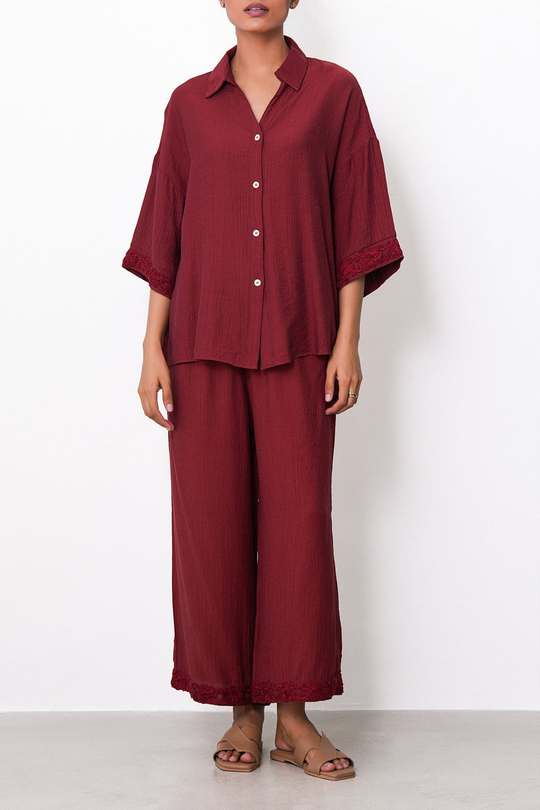 RUST LACE TRIM CULOTTES