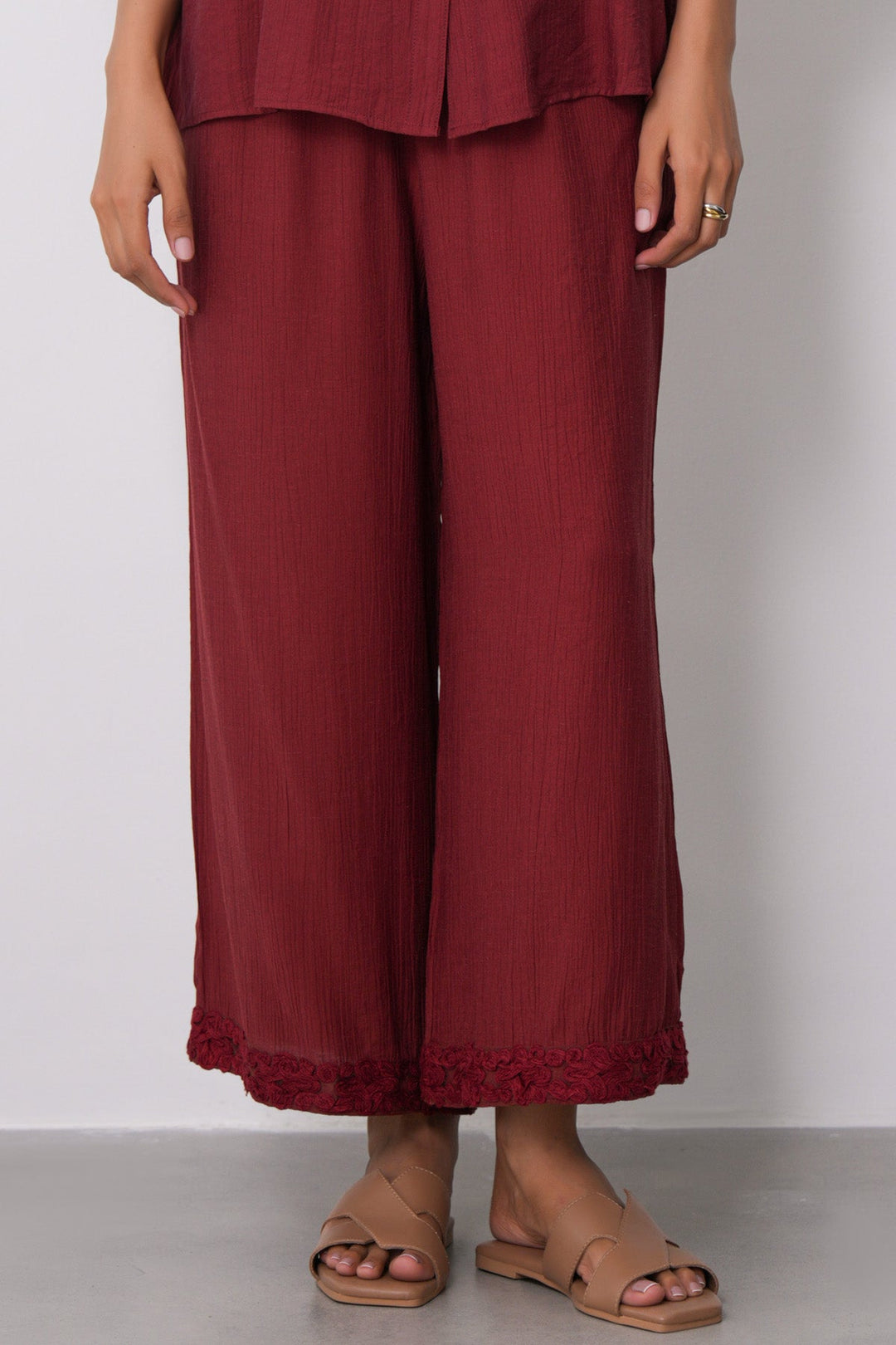 RUST LACE TRIM CULOTTES
