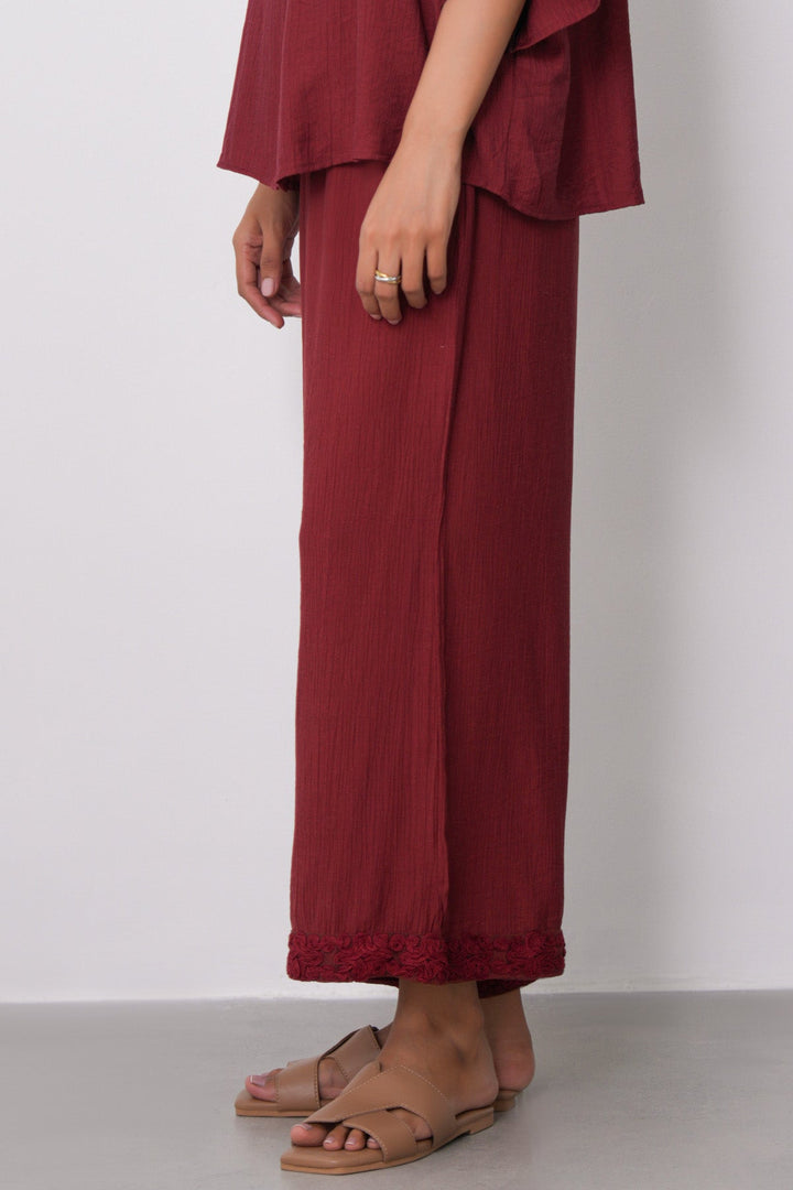 RUST LACE TRIM CULOTTES
