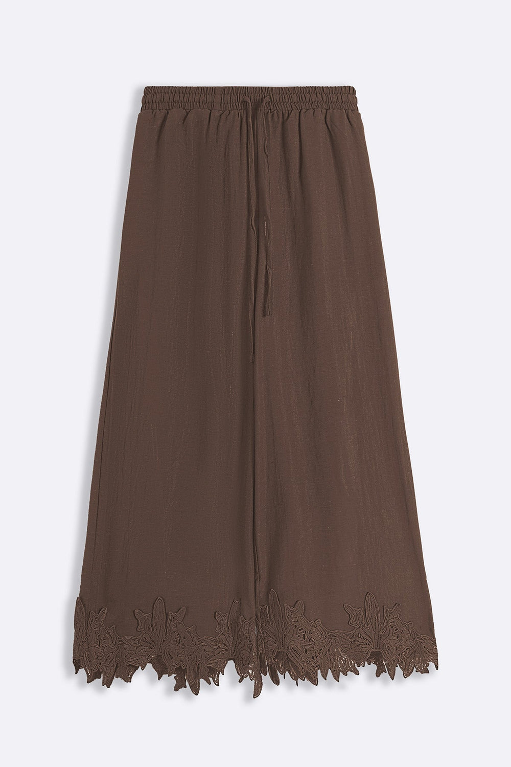 BROWN-SOFT LACE CULOTTES