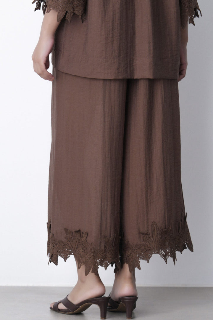 BROWN-SOFT LACE CULOTTES