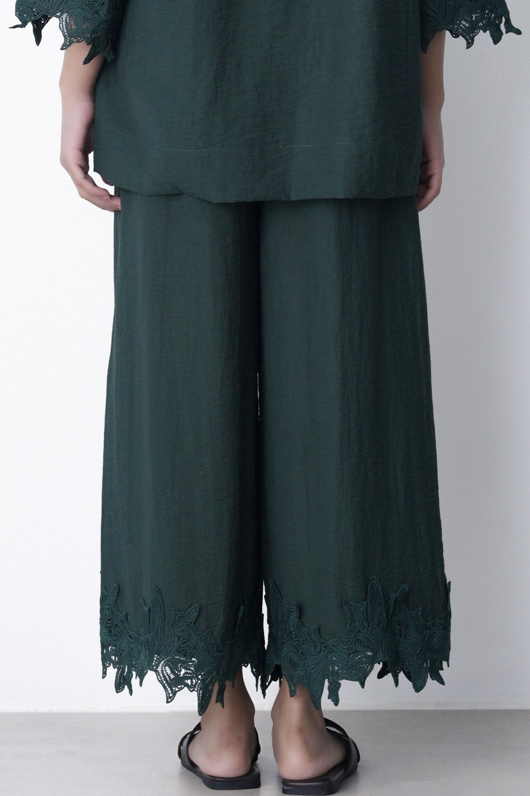 EMERALD GREEN-SOFT LACE CULOTTES
