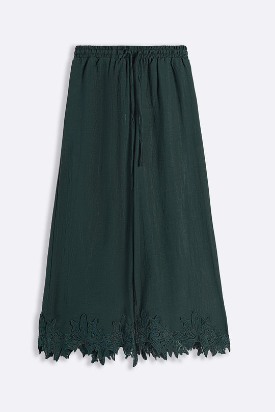 EMERALD GREEN-SOFT LACE CULOTTES