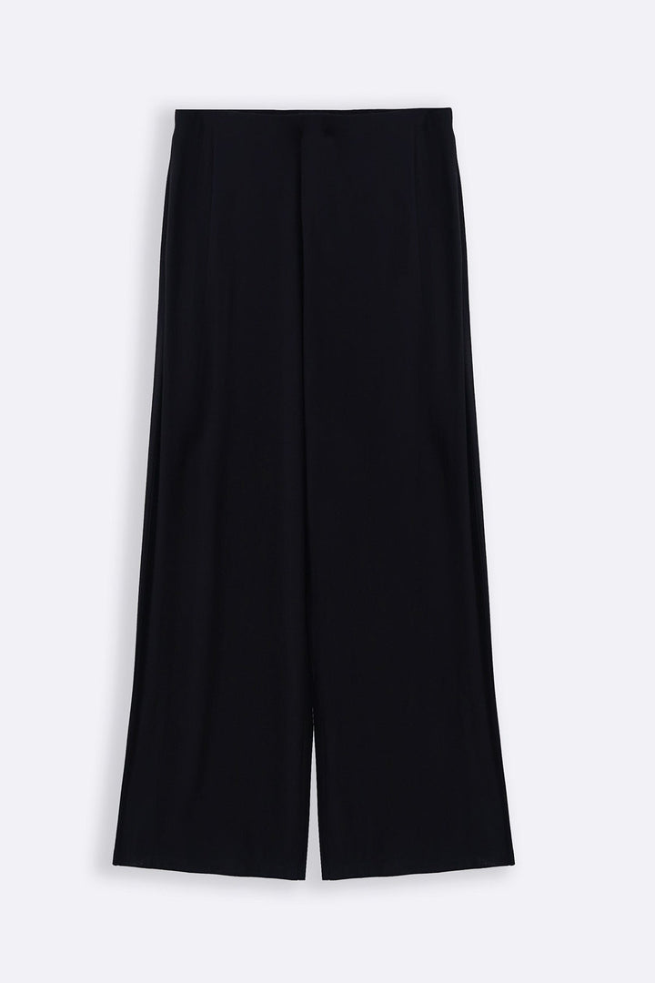 BLACK MODAL FLOWY PANTS