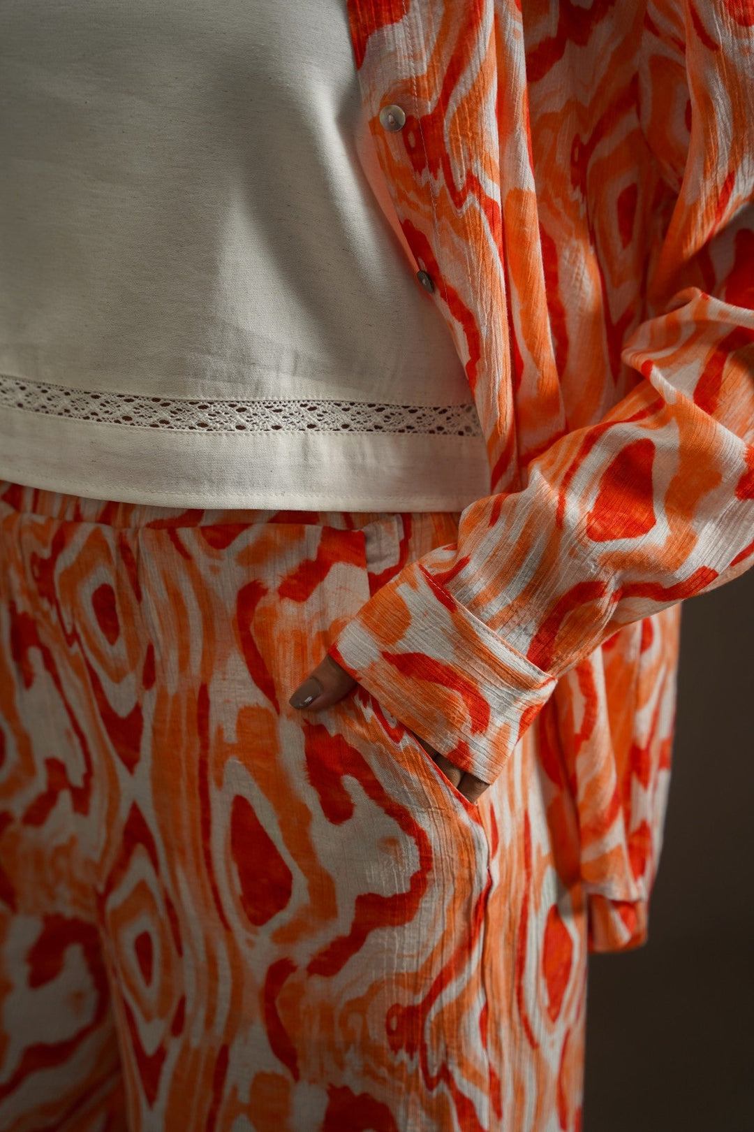ORANGE TIDAL FLOW PANTS