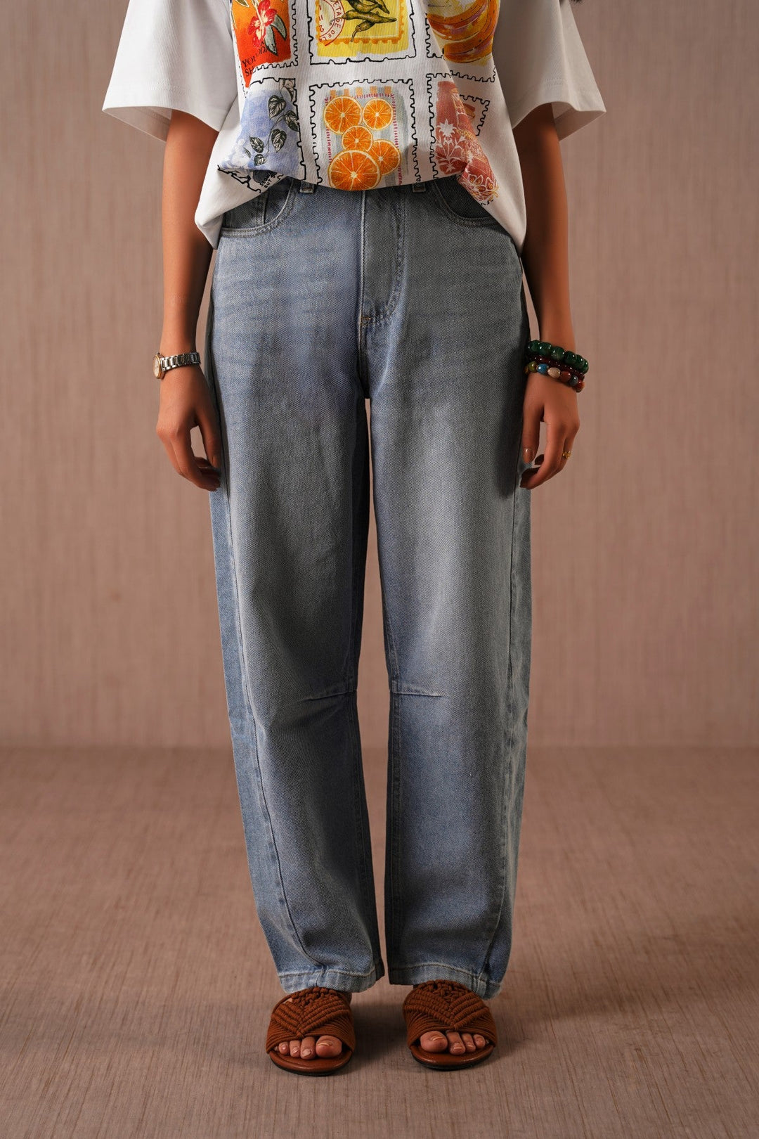 LIGHT BLUE VINTAGE BALLOON JEANS