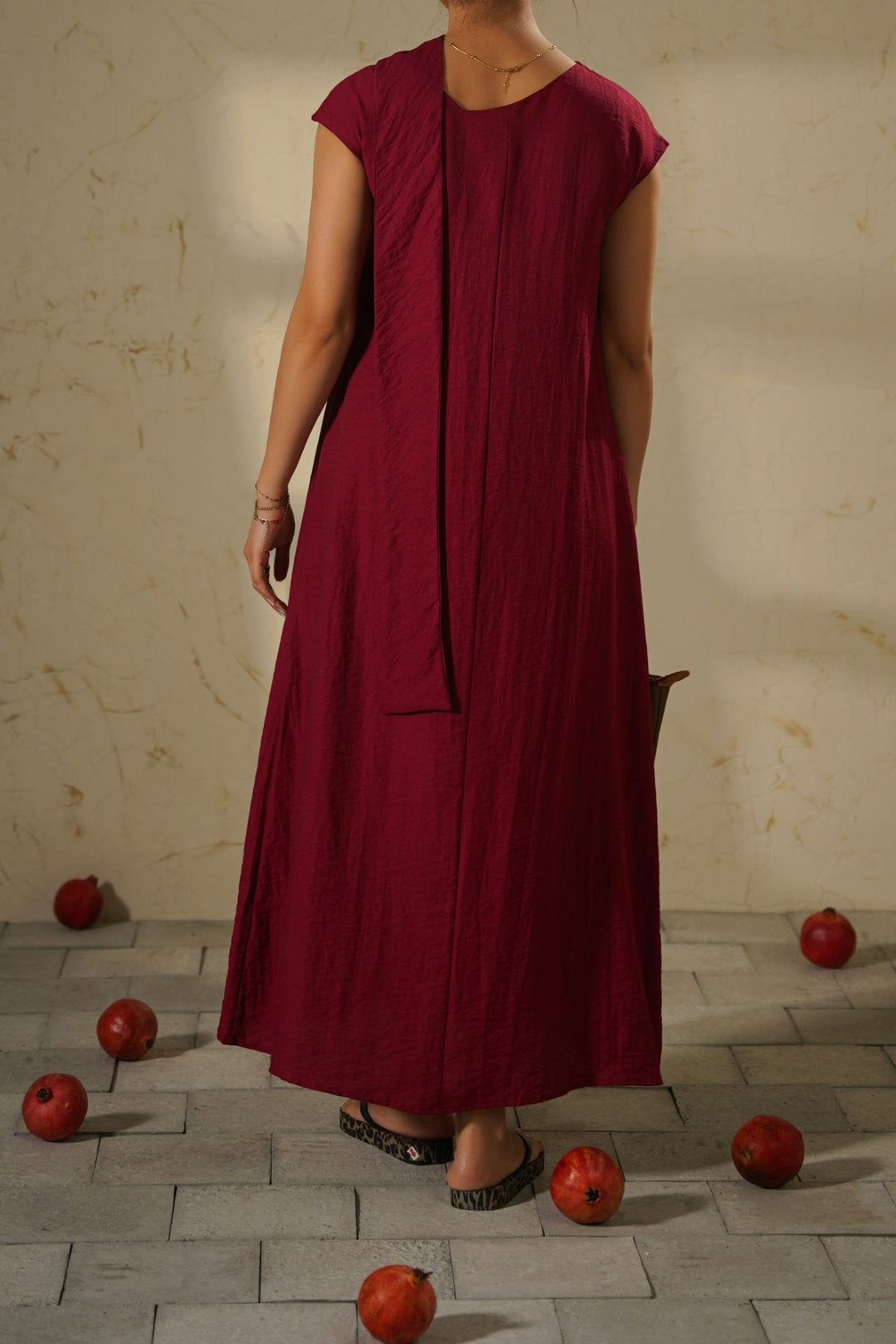MULBERRY CITY DRESS WITH SCARF DETAIL