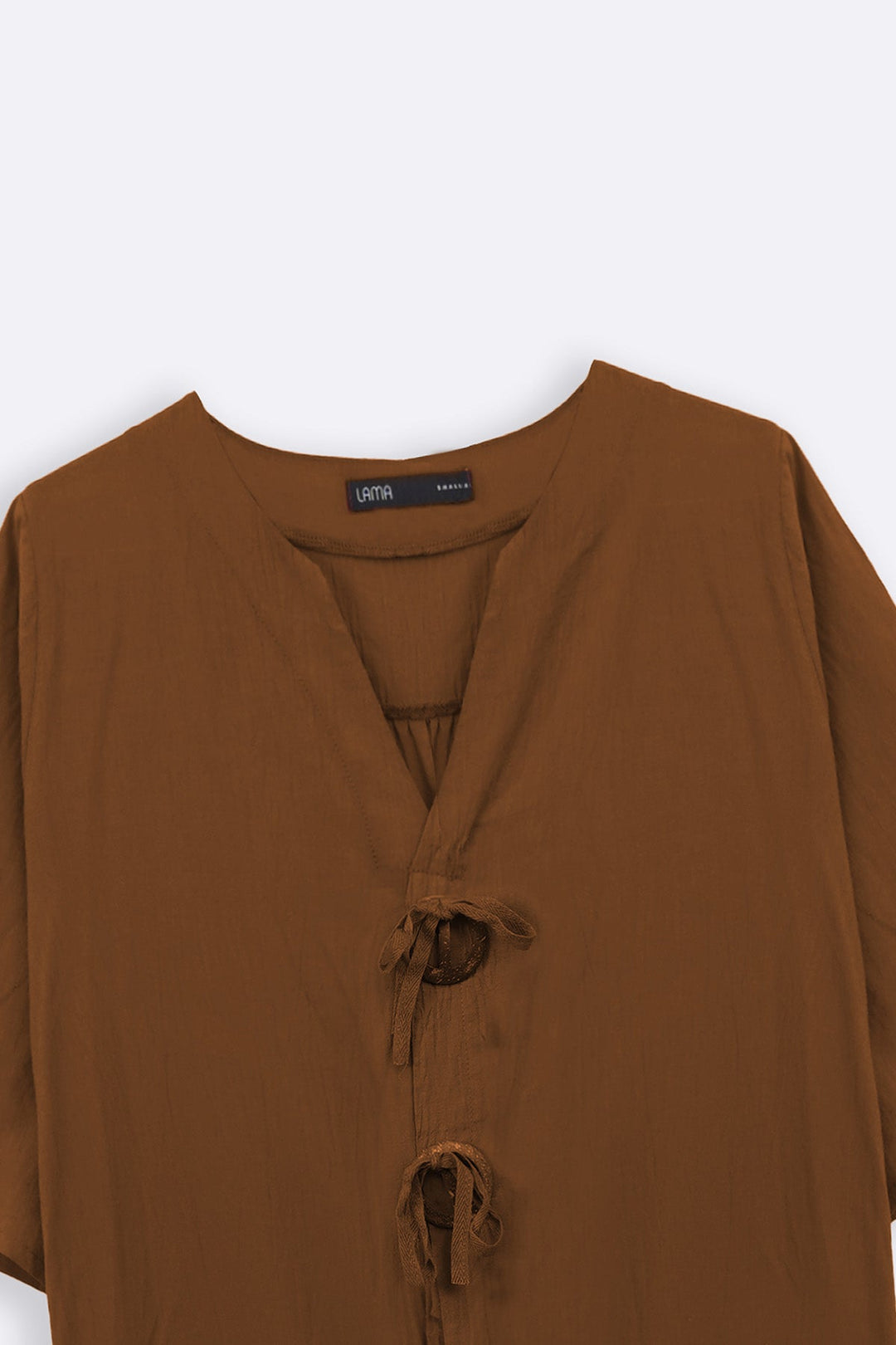 CINNAMON WOOD KNOT COTTON TUNIC