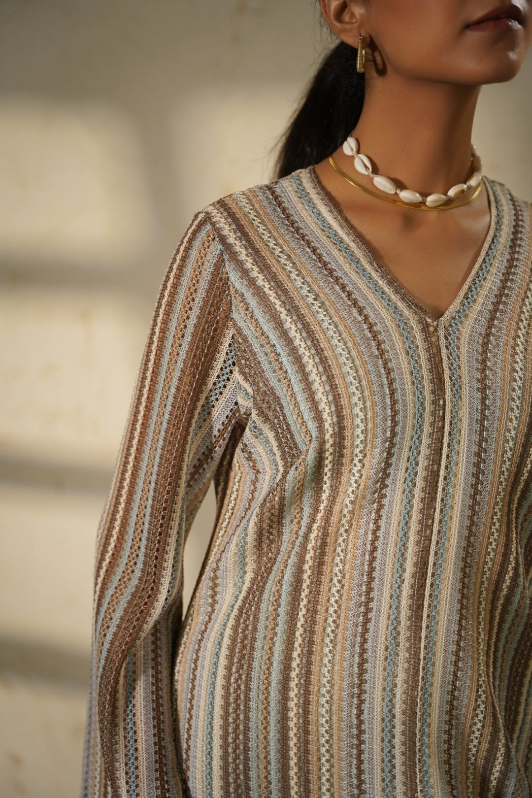 TAUPE RESORT TUNIC WITH LINING