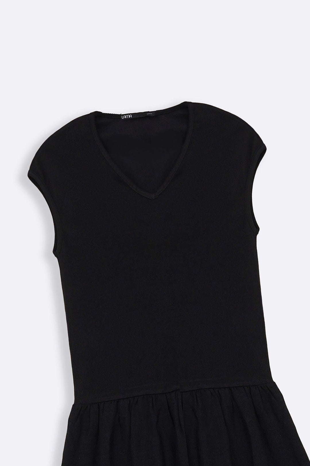 BLACK TIERED DRESS
