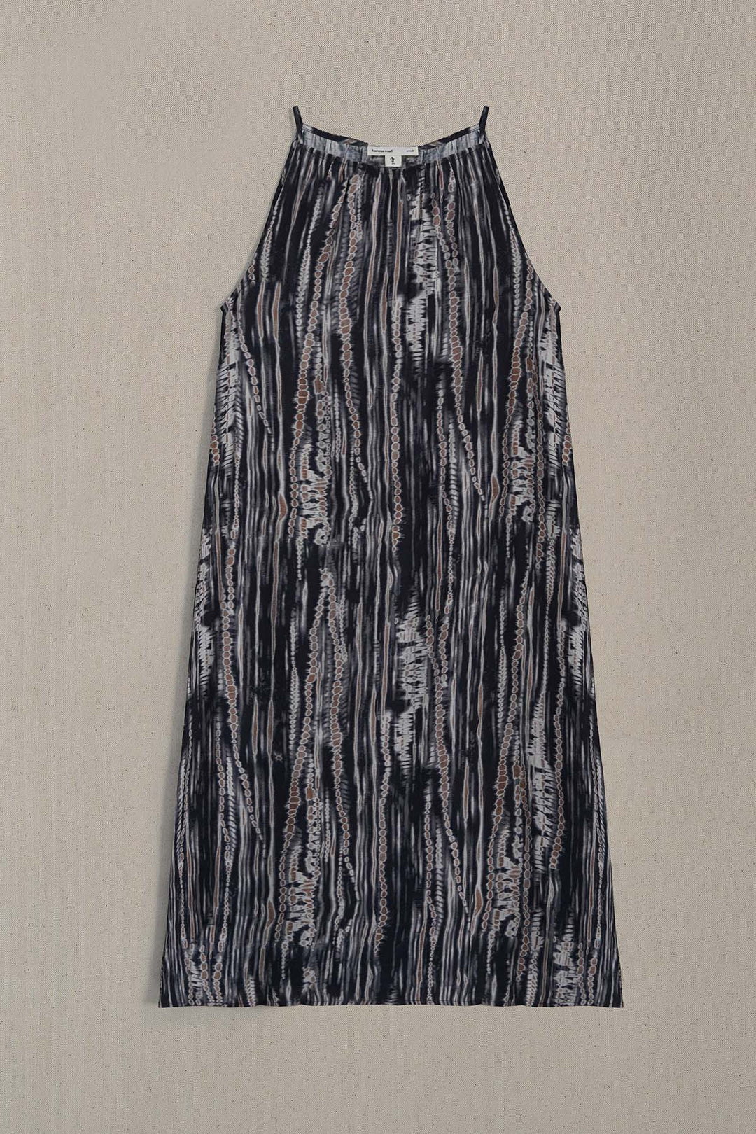 BLACK MONO TIDE DRESS