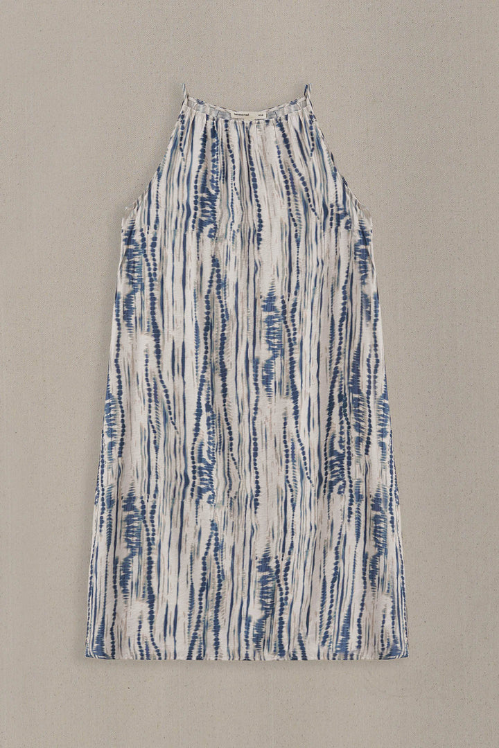 BLUE MONO TIDE DRESS