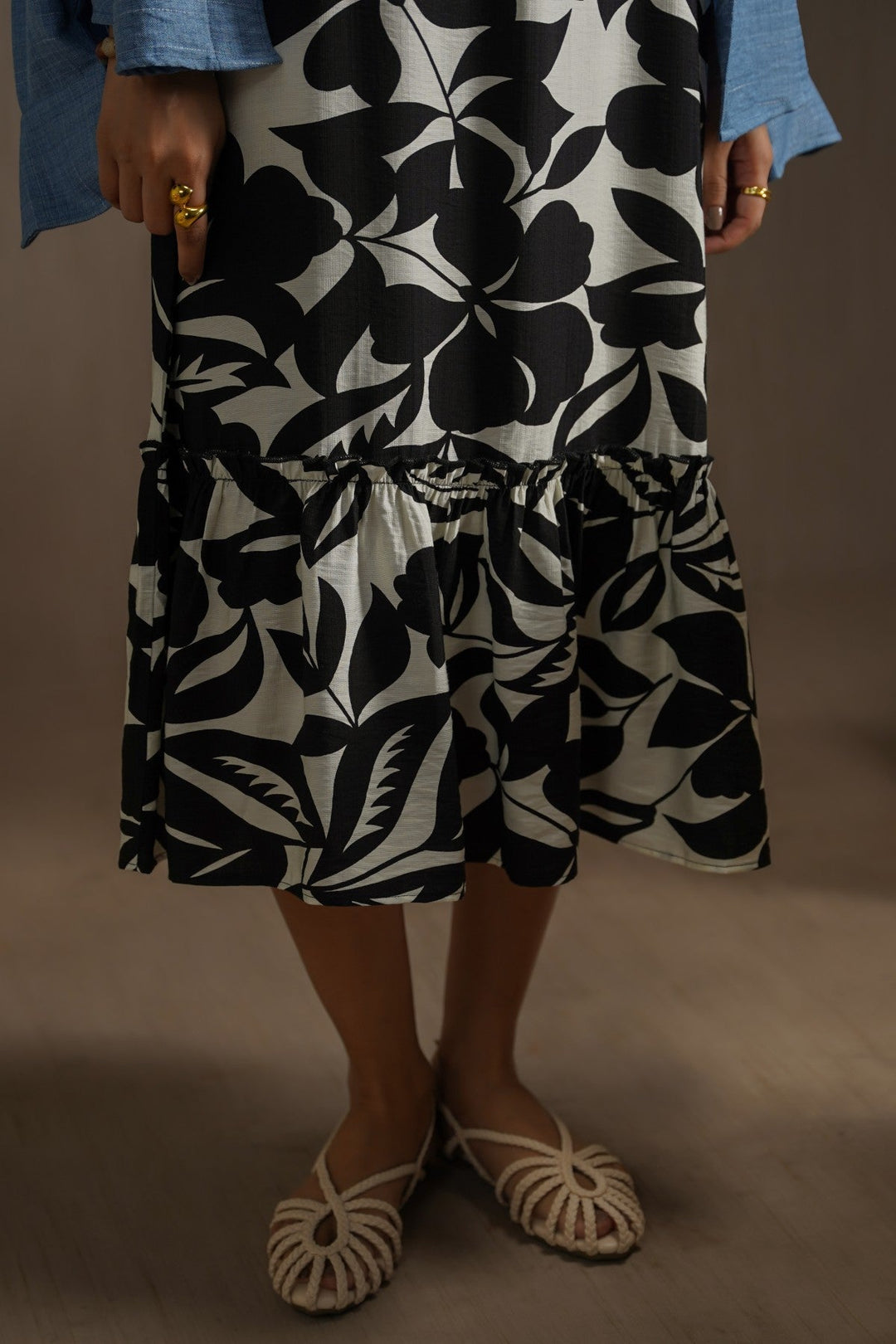 BLACK ISLA SLIP DRESS