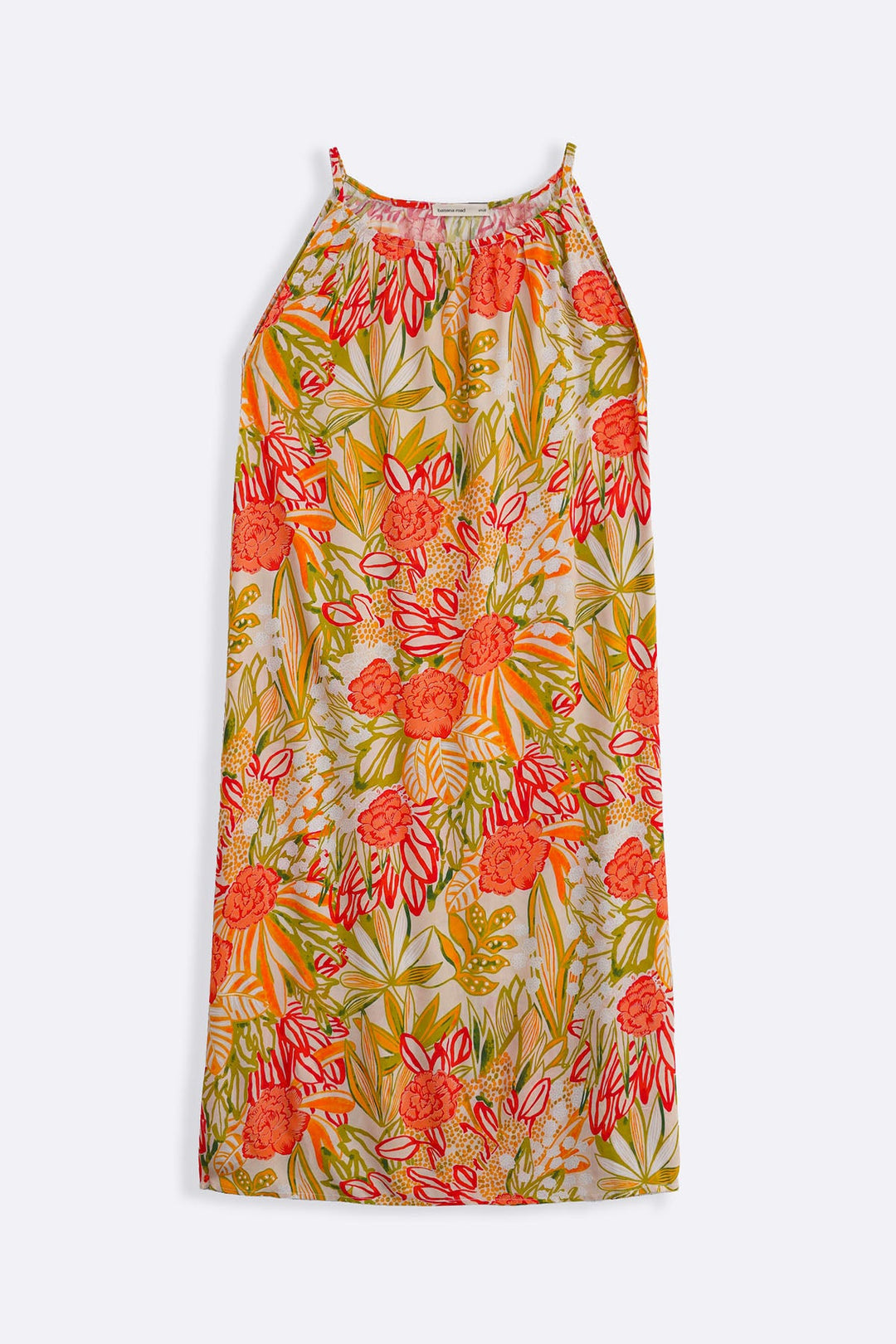 CORAL GARDENIA SLIP DRESS