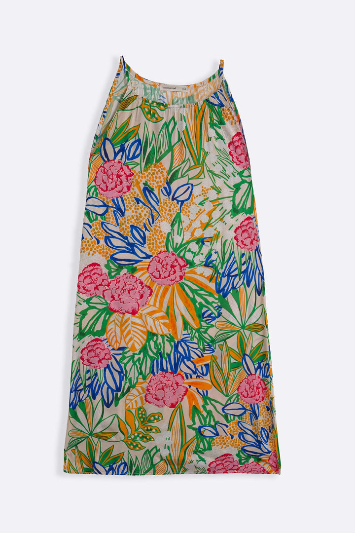 PINK GARDENIA SLIP DRESS