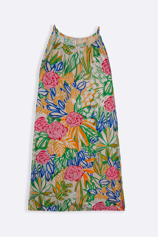 PINK GARDENIA SLIP DRESS