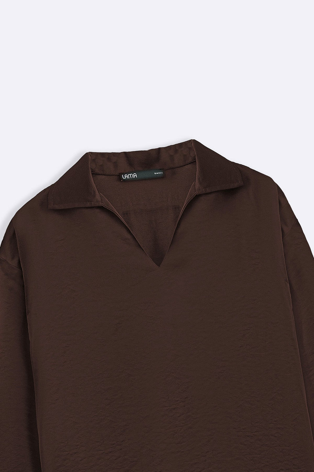 CHOCOLATE SILKY EASY BLOUSE