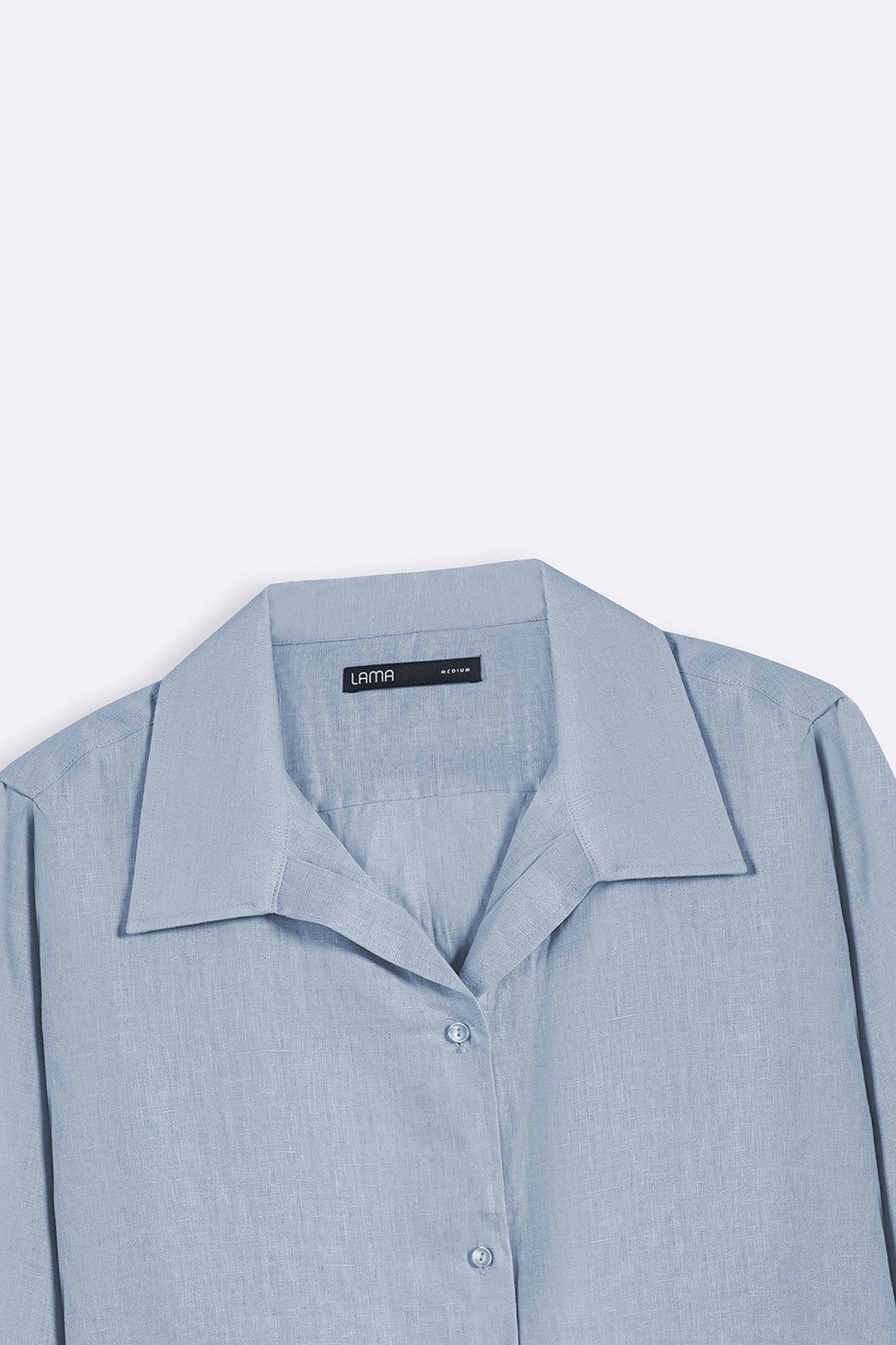 BLUE 100% PURE LINEN SHIRT