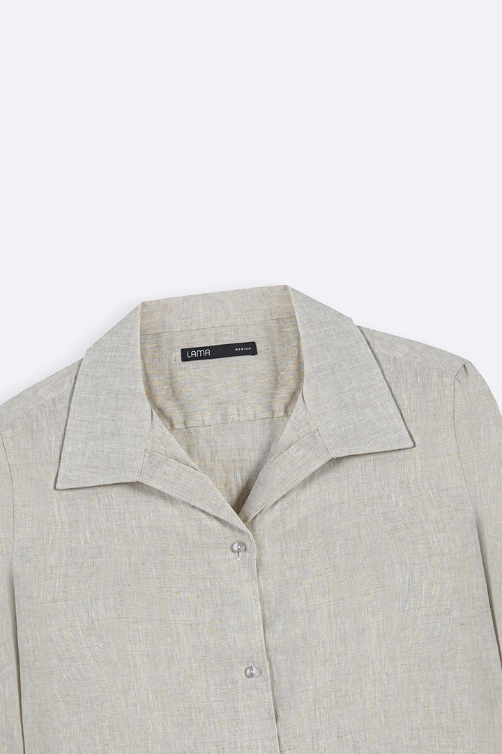 OAT MELANGE 100% PURE LINEN SHIRT