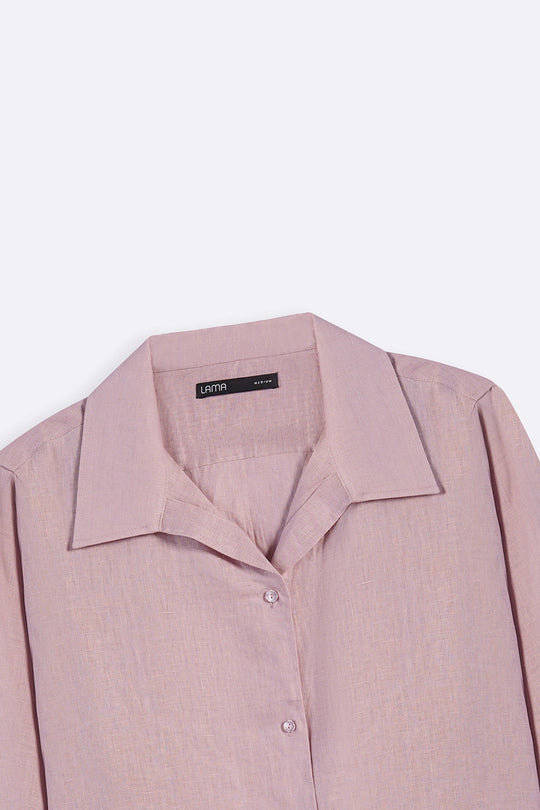 PINK 100% PURE LINEN SHIRT