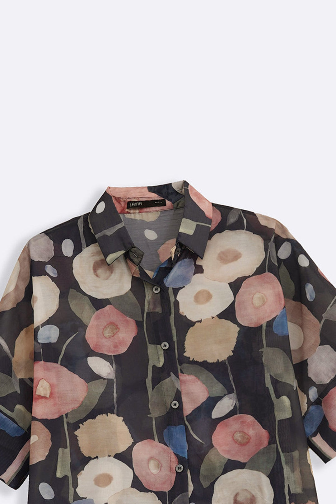 GREY NOCTURNAL BLOOM SHIRT