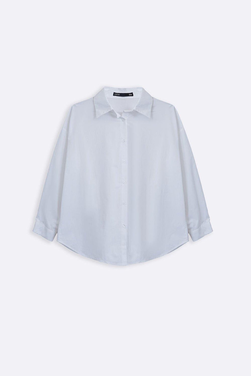 WHITE OVERSIZED COTTON BLOUSE