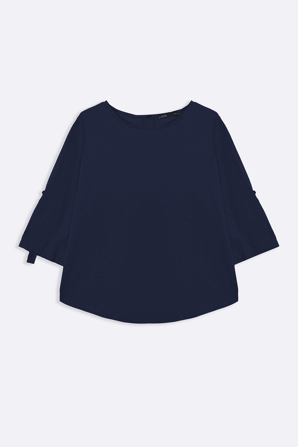 BLUE FEATHER COTTON TOPSY BLOUSE
