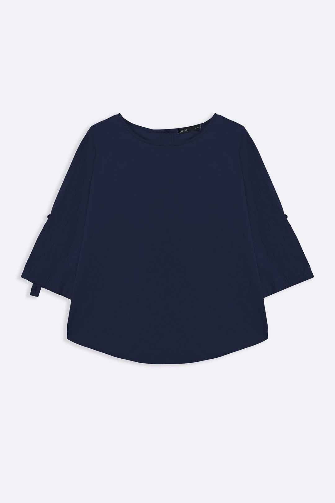 BLUE FEATHER COTTON TOPSY BLOUSE