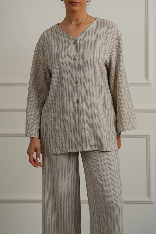 STONE BLACK LINEA STRETCH SHIRT