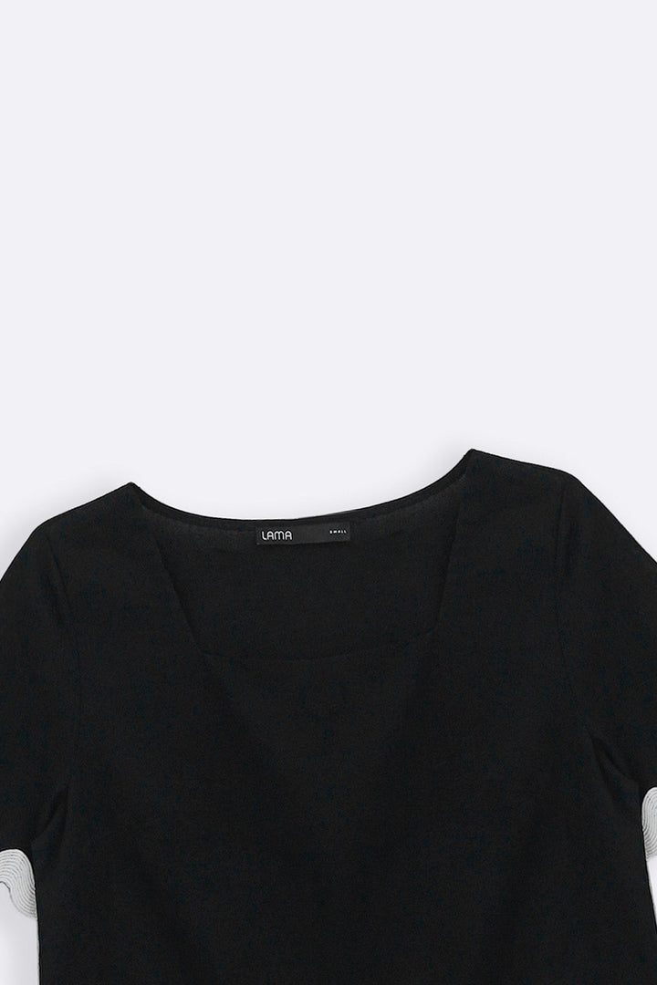 BLACK RIC RAC TOP