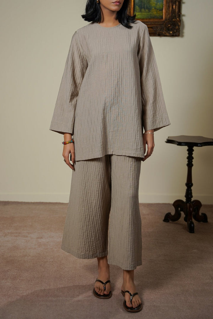 TAUPE SABLE EASY SHIRT