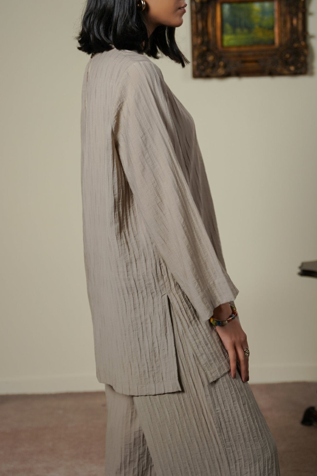 TAUPE SABLE EASY SHIRT